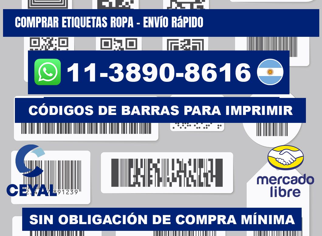COMPRAR ETIQUETAS ROPA - Envío rápido