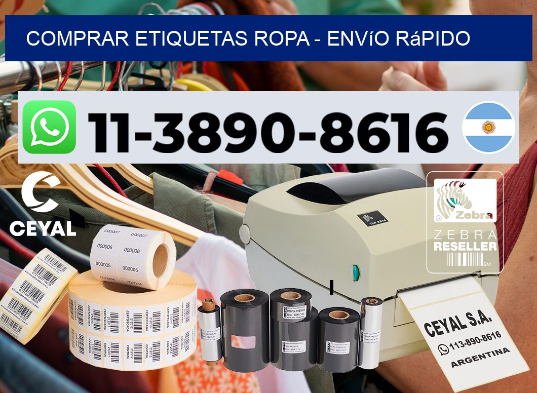COMPRAR ETIQUETAS ROPA - Envío rápido