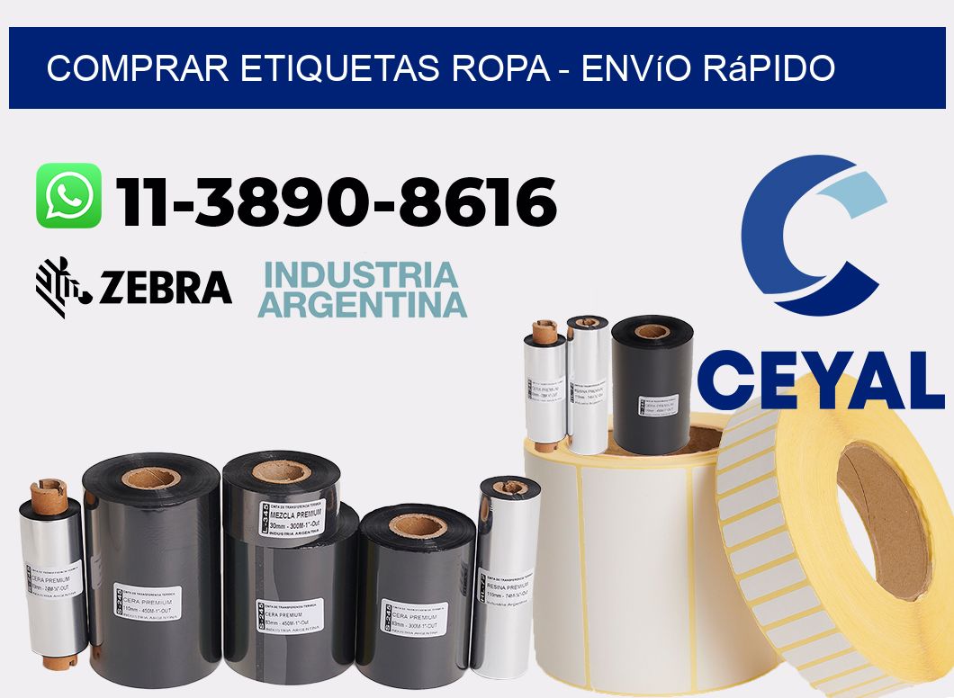 COMPRAR ETIQUETAS ROPA - Envío rápido
