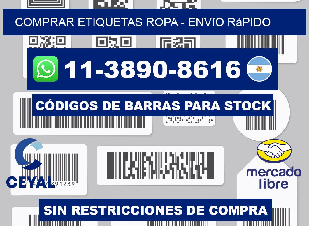 COMPRAR ETIQUETAS ROPA - Envío rápido