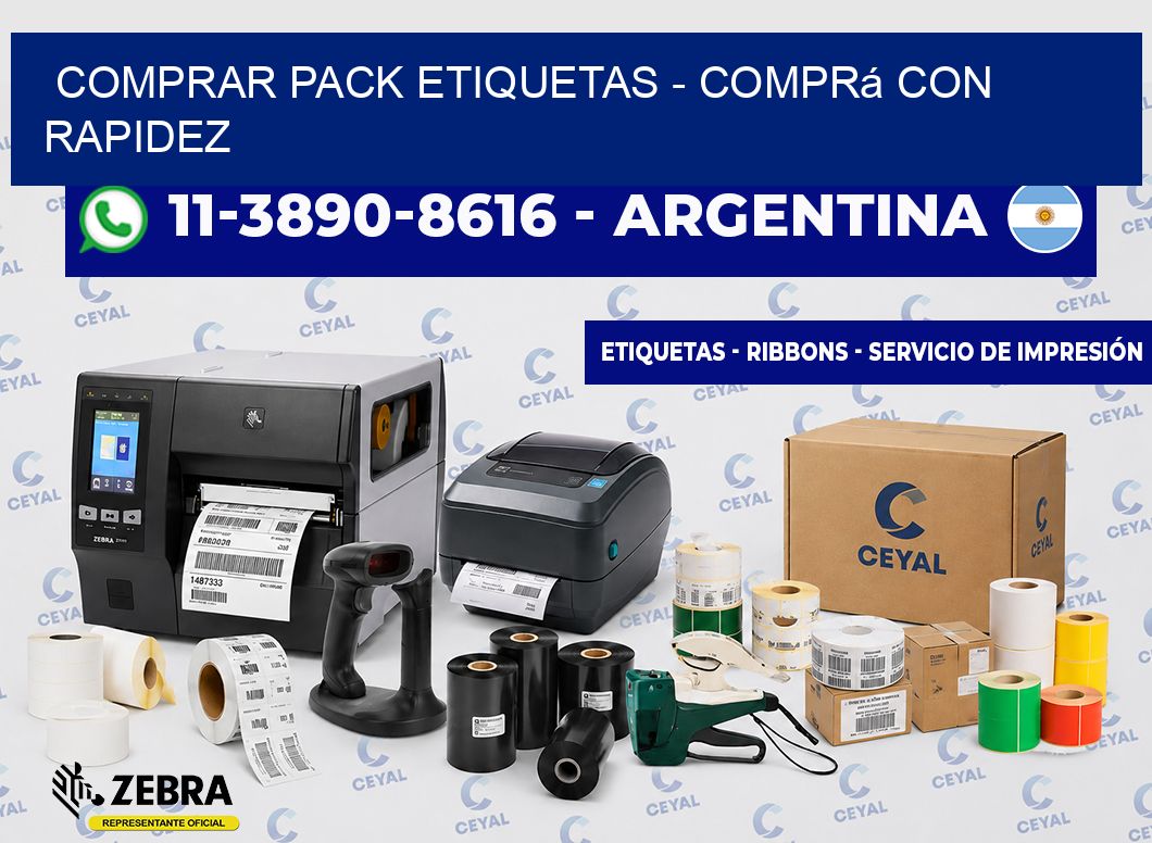 COMPRAR PACK ETIQUETAS - Comprá con rapidez