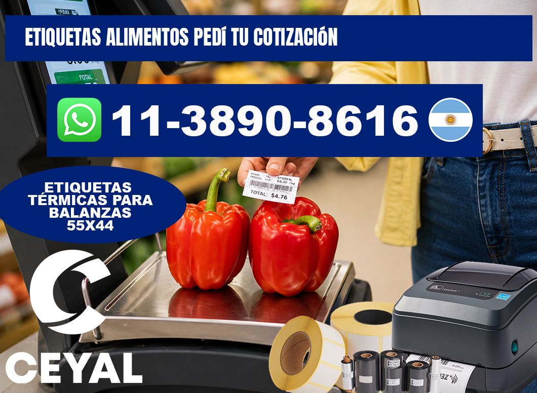 ETIQUETAS ALIMENTOS Pedí tu cotización