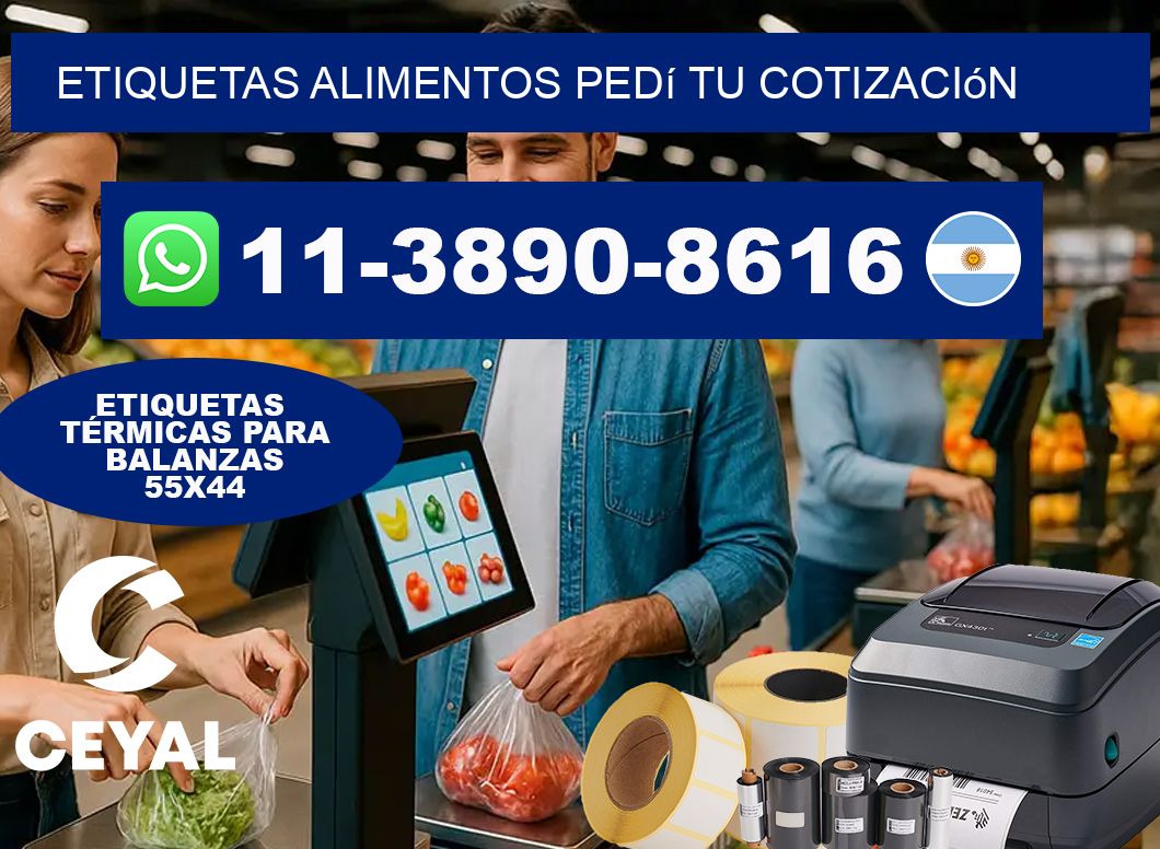 ETIQUETAS ALIMENTOS Pedí tu cotización