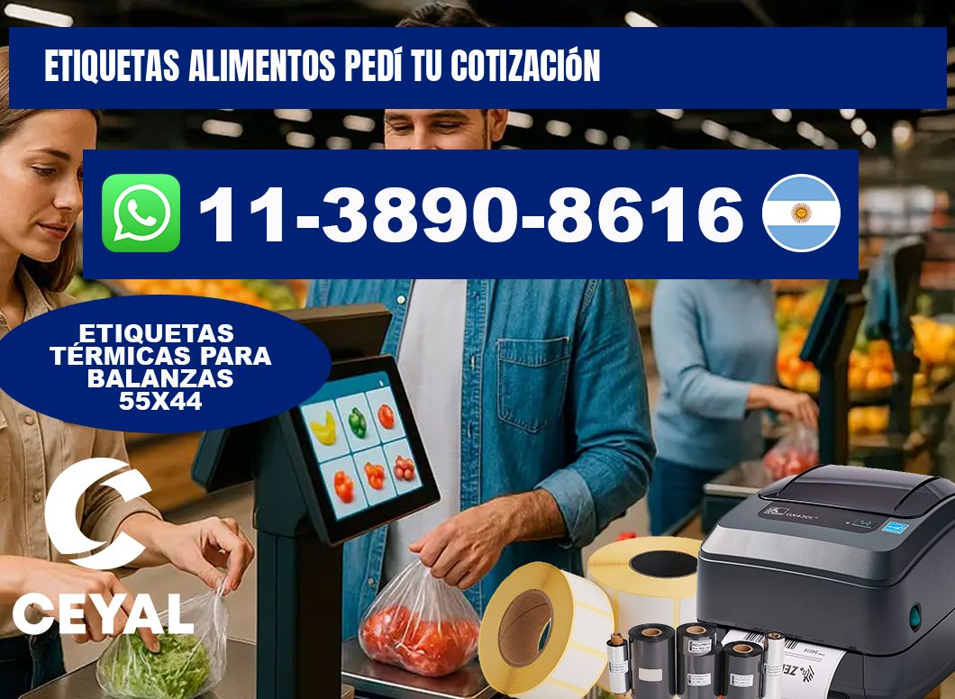 ETIQUETAS ALIMENTOS Pedí tu cotización