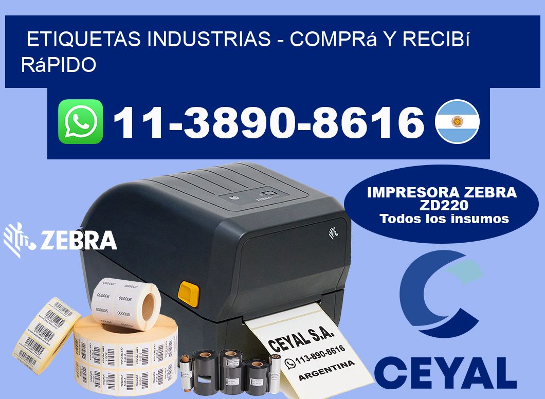ETIQUETAS INDUSTRIAS - Comprá y recibí rápido
