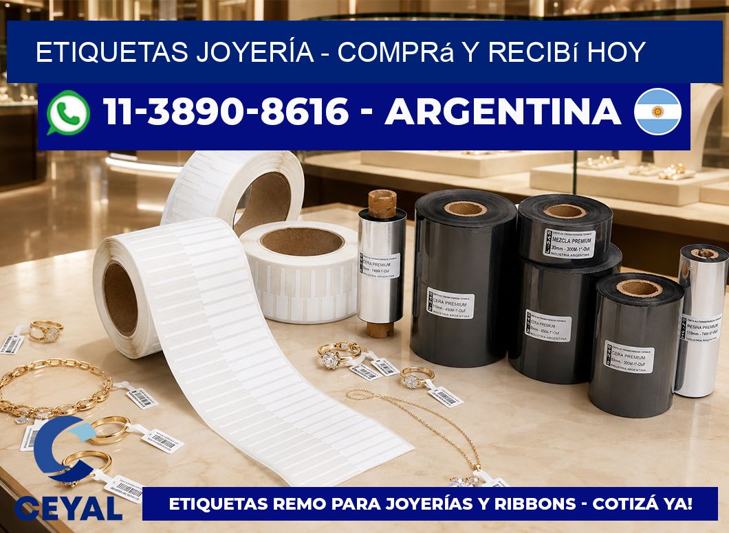 ETIQUETAS JOYERÍA – Comprá y recibí hoy