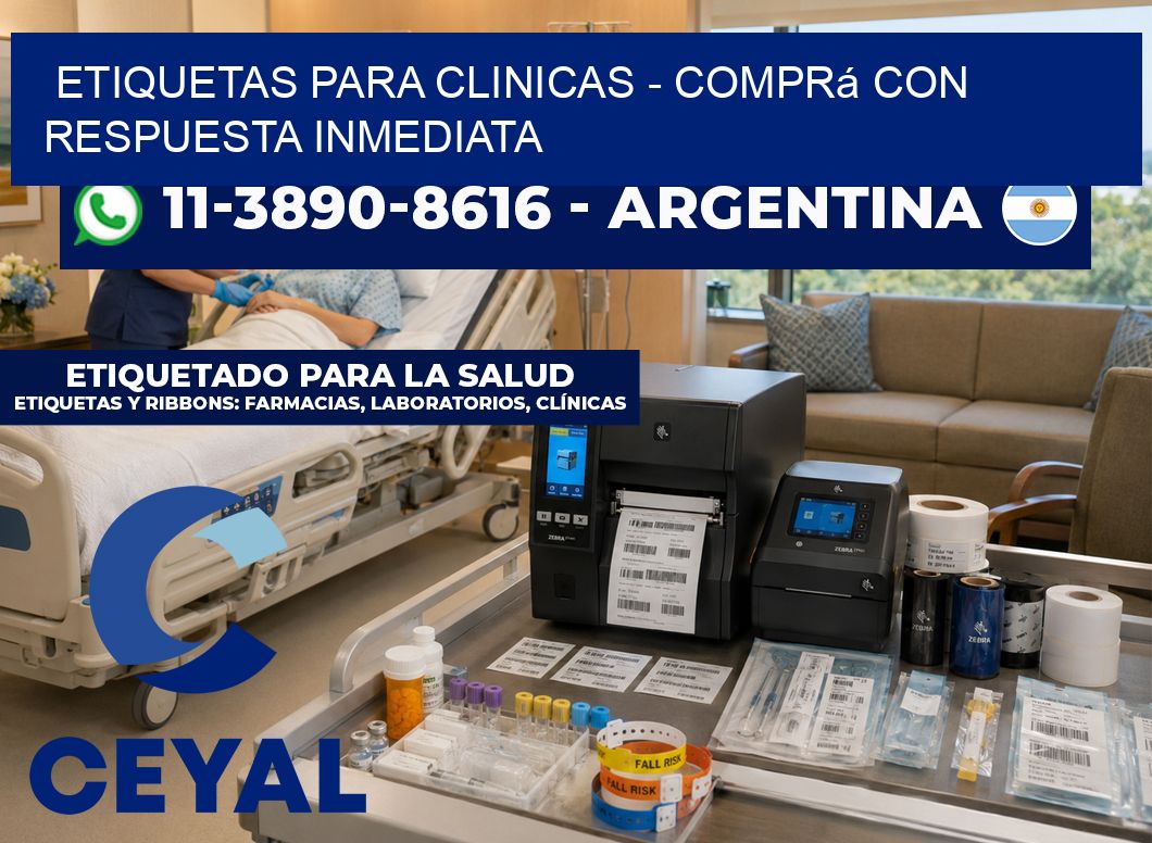 ETIQUETAS PARA CLINICAS - Comprá con respuesta inmediata