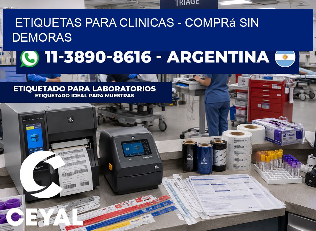 ETIQUETAS PARA CLINICAS - Comprá sin demoras