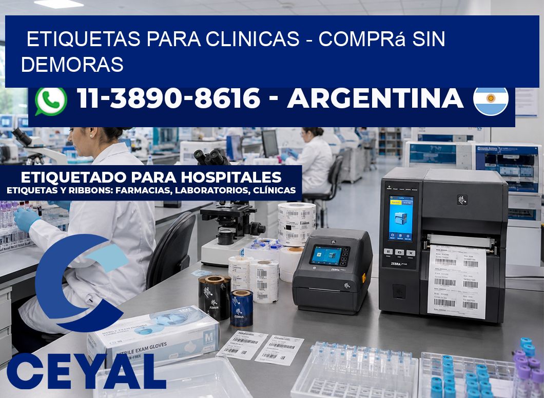 ETIQUETAS PARA CLINICAS - Comprá sin demoras