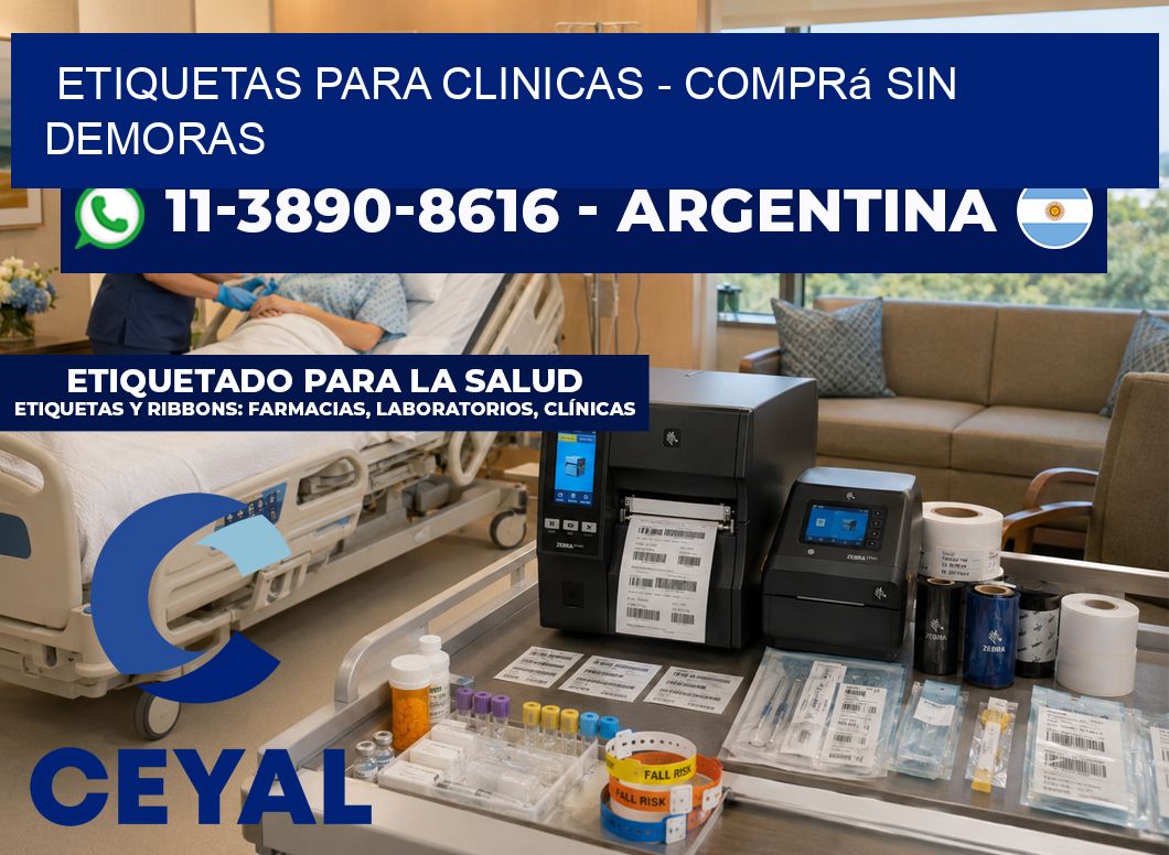 ETIQUETAS PARA CLINICAS - Comprá sin demoras