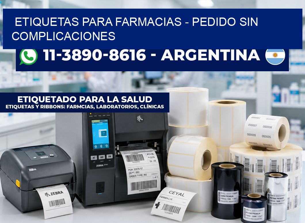 ETIQUETAS PARA FARMACIAS - Pedido sin complicaciones