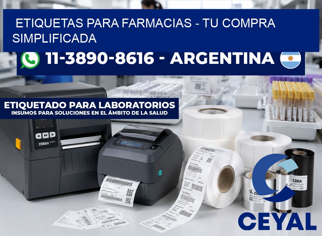 ETIQUETAS PARA FARMACIAS - Tu compra simplificada