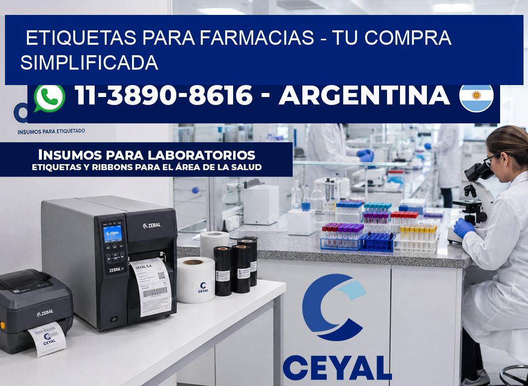 ETIQUETAS PARA FARMACIAS - Tu compra simplificada