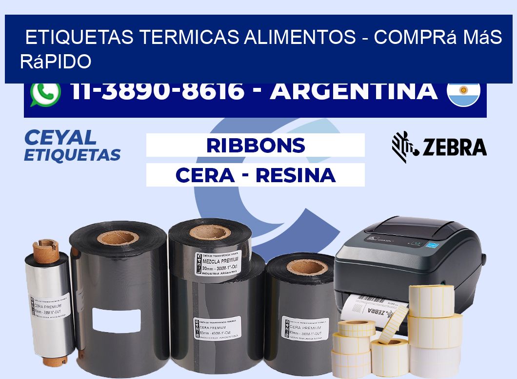 ETIQUETAS TERMICAS ALIMENTOS - Comprá más rápido