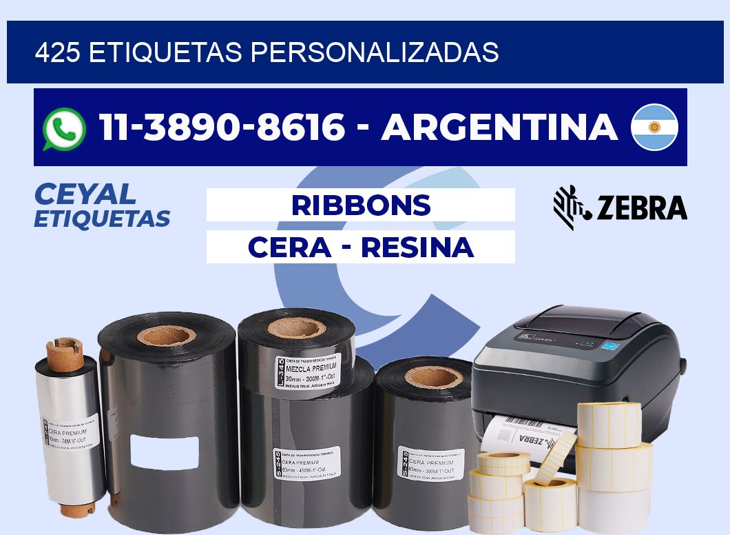 425 ETIQUETAS PERSONALIZADAS
