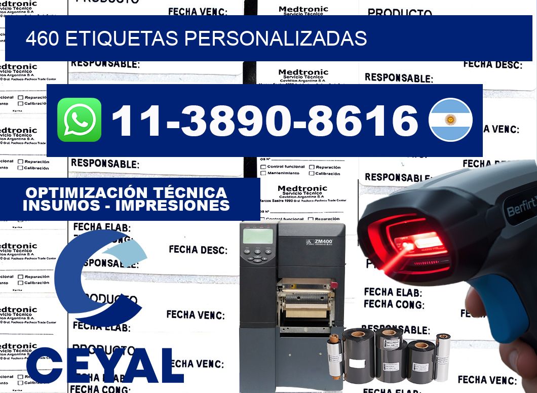 460 ETIQUETAS PERSONALIZADAS