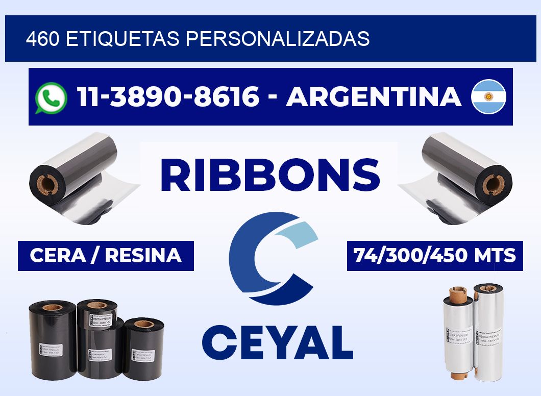 460 ETIQUETAS PERSONALIZADAS