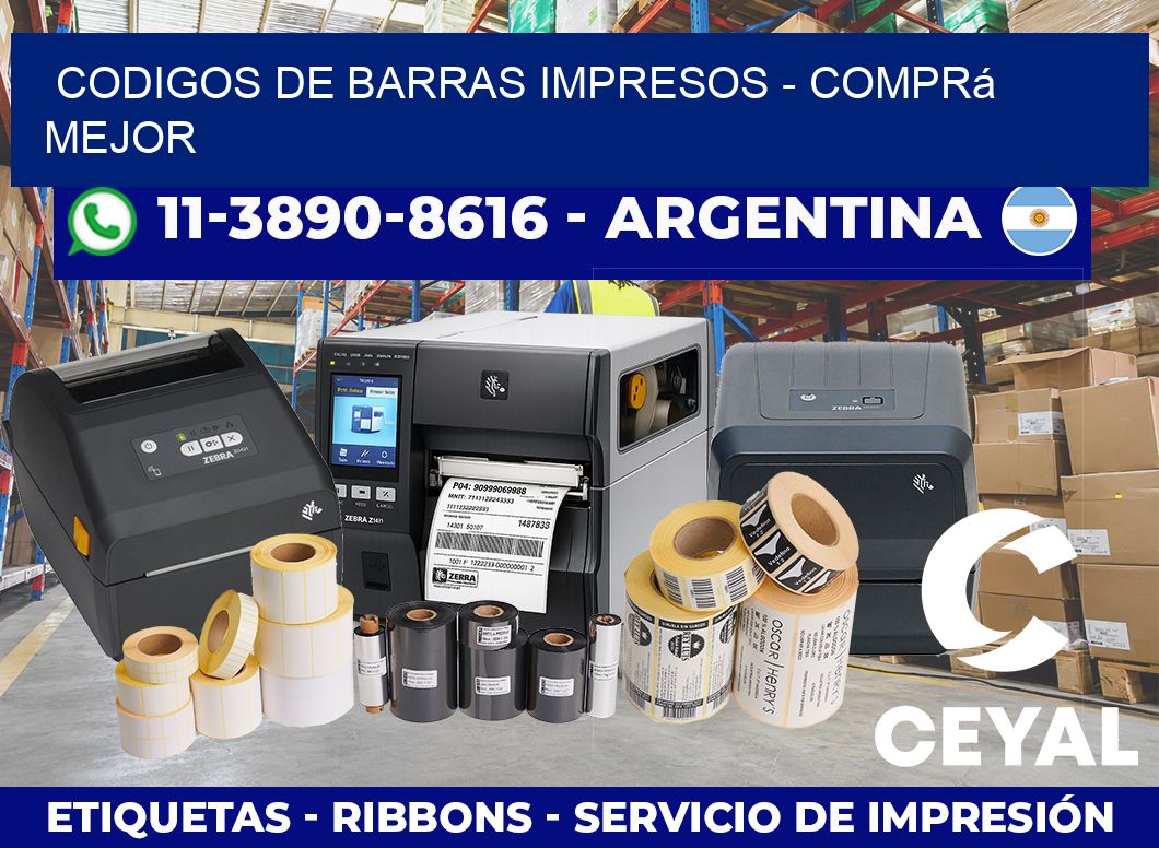 CODIGOS DE BARRAS IMPRESOS – Comprá mejor