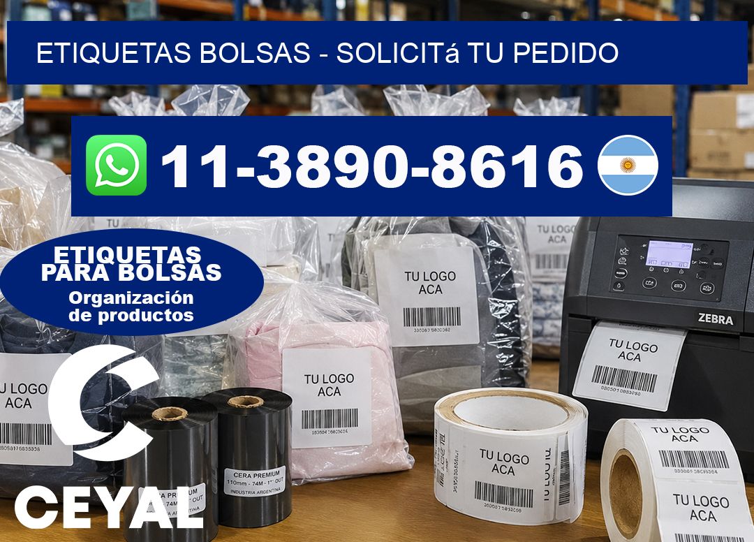 ETIQUETAS BOLSAS – Solicitá tu pedido