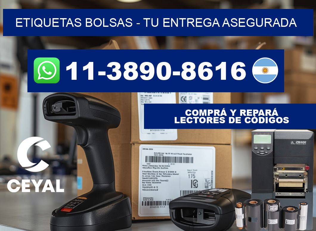 ETIQUETAS BOLSAS - Tu entrega asegurada