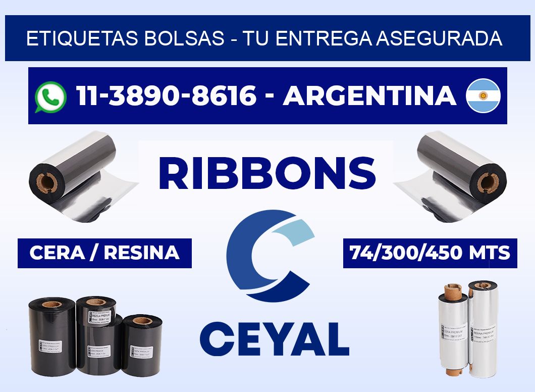 ETIQUETAS BOLSAS - Tu entrega asegurada