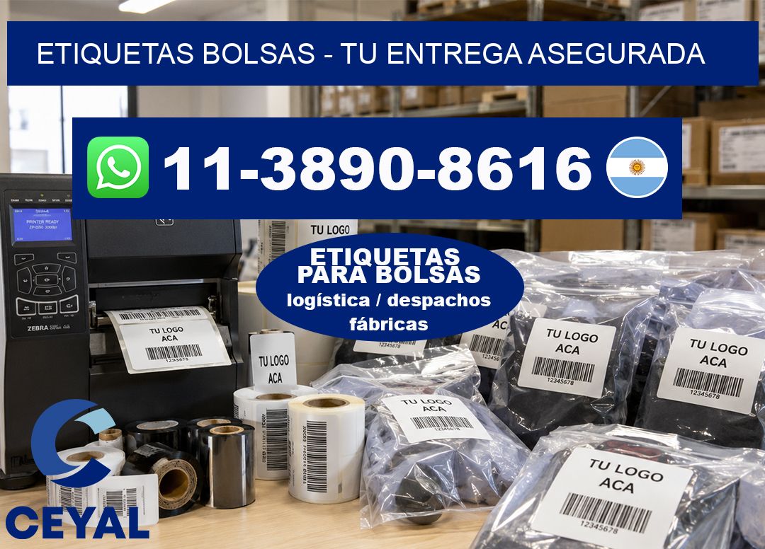 ETIQUETAS BOLSAS – Tu entrega asegurada