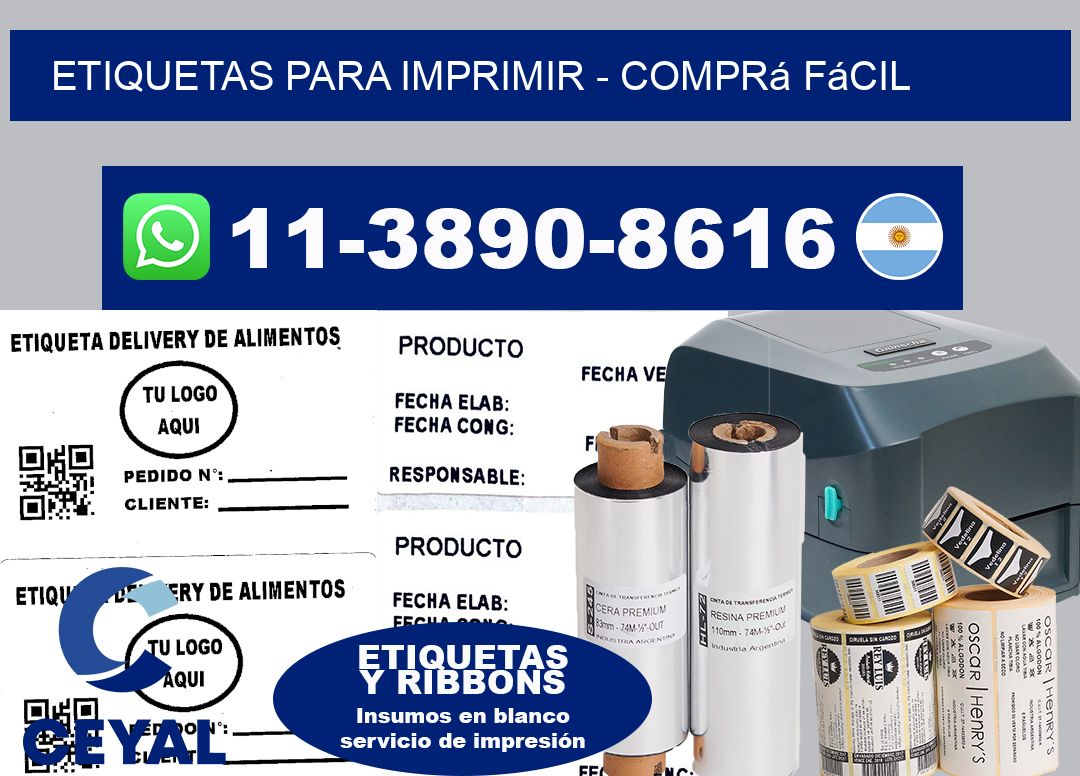 ETIQUETAS PARA IMPRIMIR - Comprá fácil