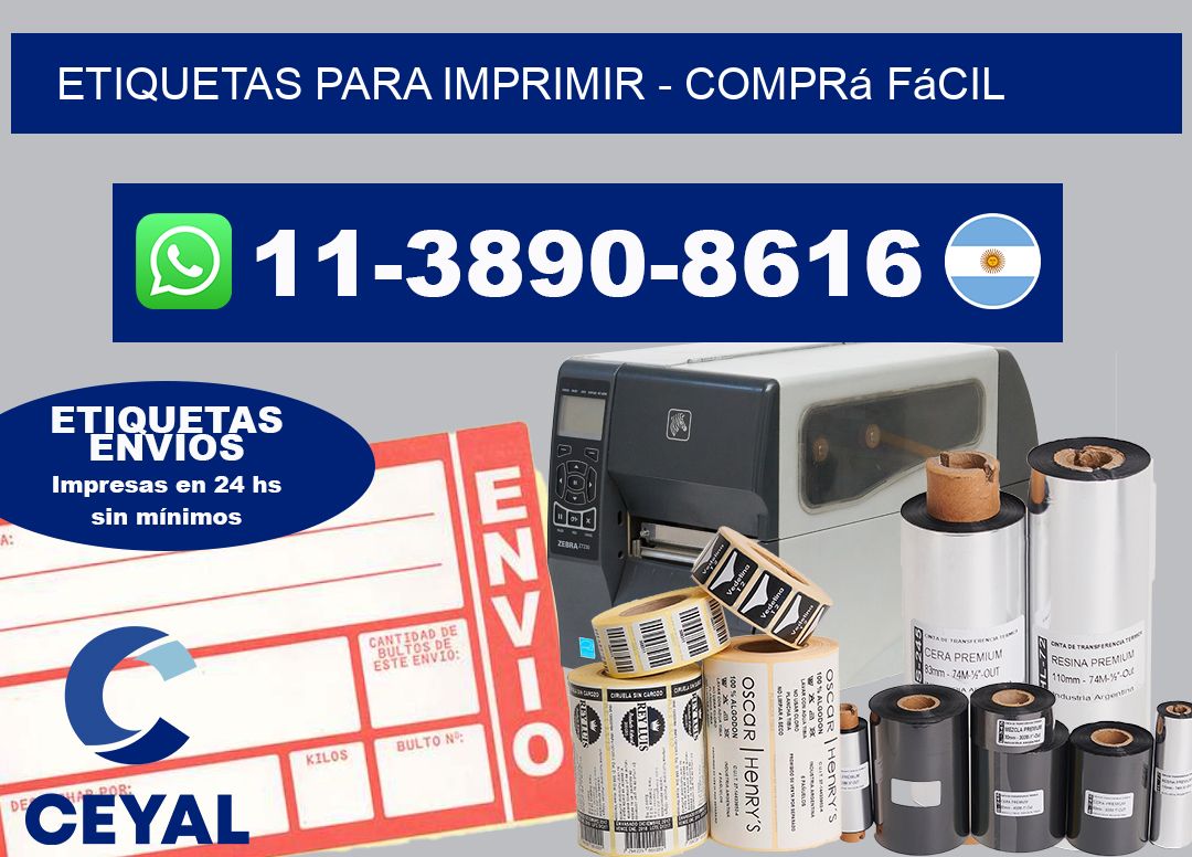 ETIQUETAS PARA IMPRIMIR - Comprá fácil