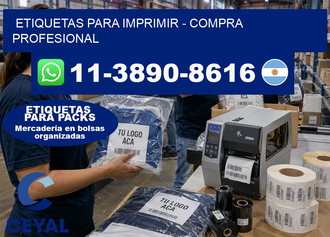 ETIQUETAS PARA IMPRIMIR - Compra profesional