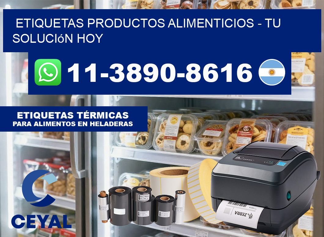 ETIQUETAS PRODUCTOS ALIMENTICIOS – Tu solución hoy