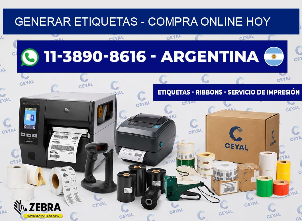 GENERAR ETIQUETAS - Compra online hoy