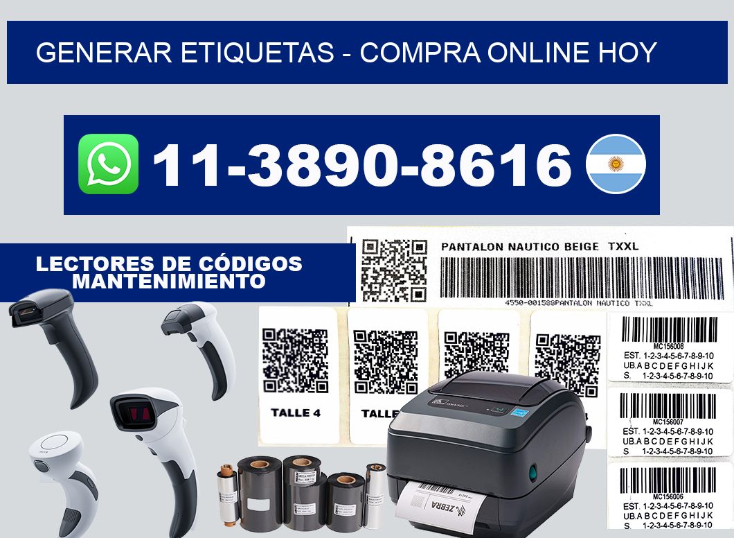 GENERAR ETIQUETAS - Compra online hoy