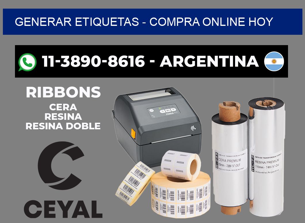 GENERAR ETIQUETAS - Compra online hoy
