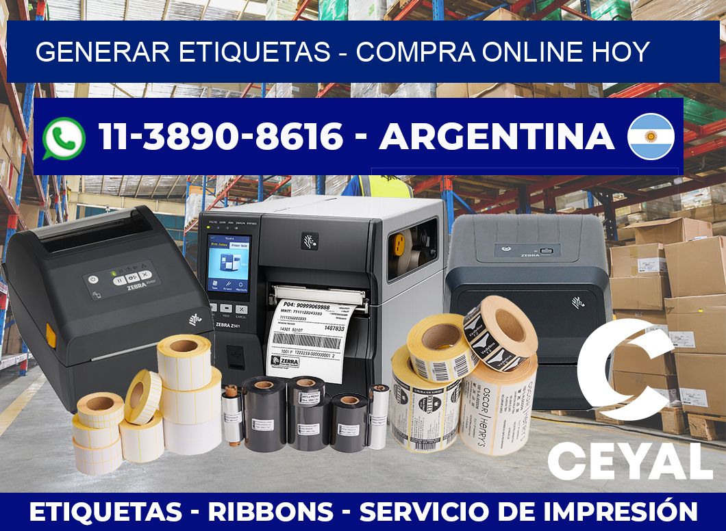 GENERAR ETIQUETAS – Compra online hoy
