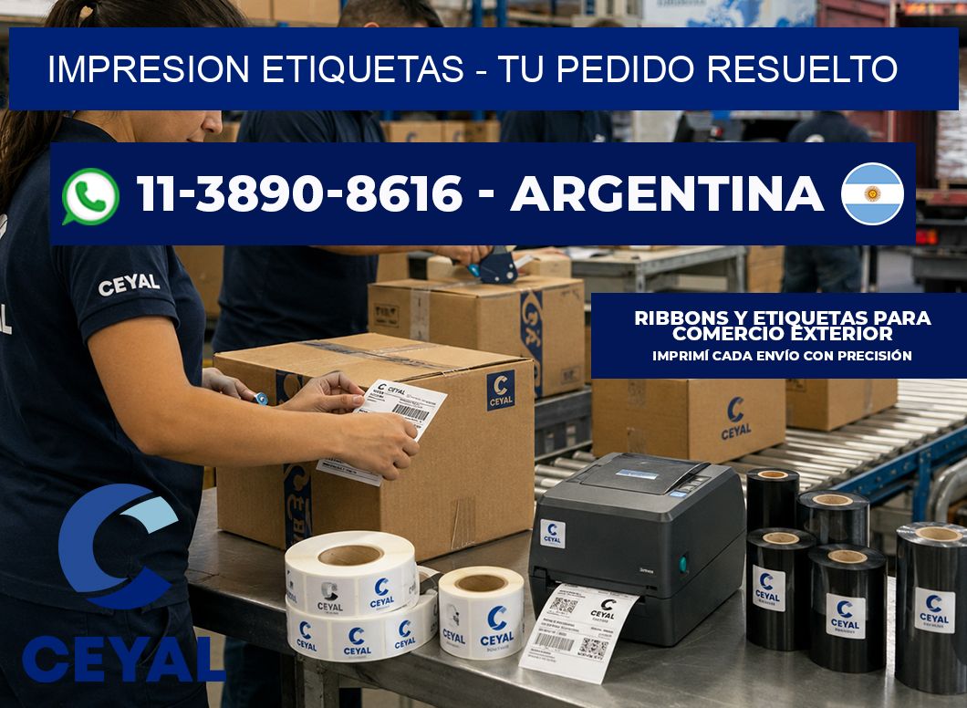 IMPRESION ETIQUETAS - Tu pedido resuelto