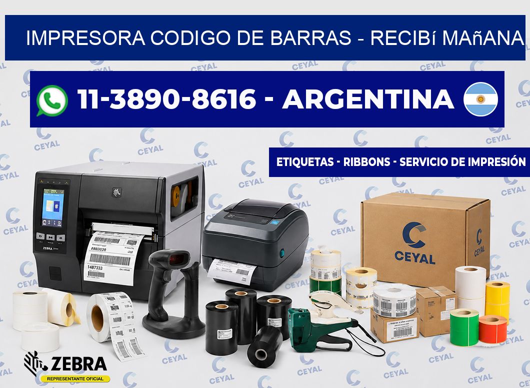 IMPRESORA CODIGO DE BARRAS - recibí mañana
