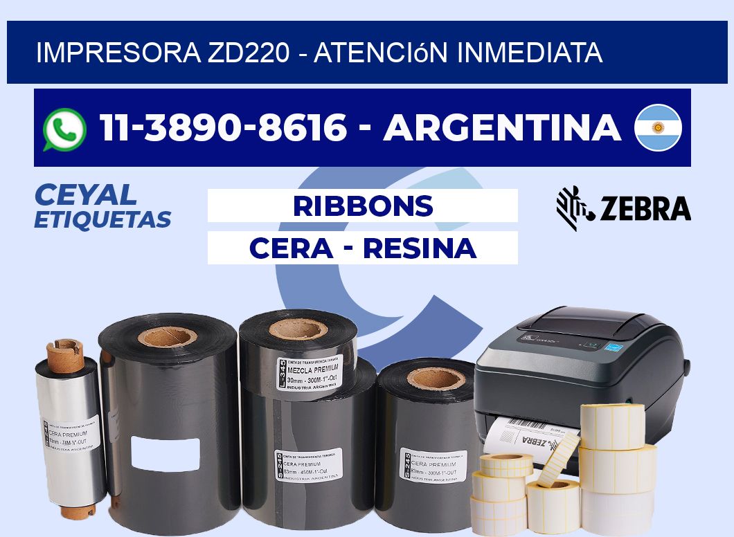 IMPRESORA ZD220 - Atención inmediata