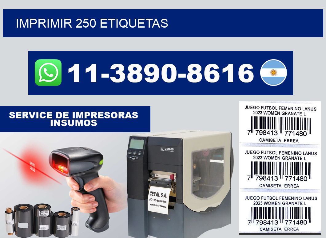 IMPRIMIR 250 ETIQUETAS