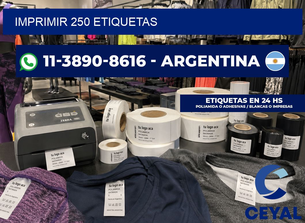 IMPRIMIR 250 ETIQUETAS