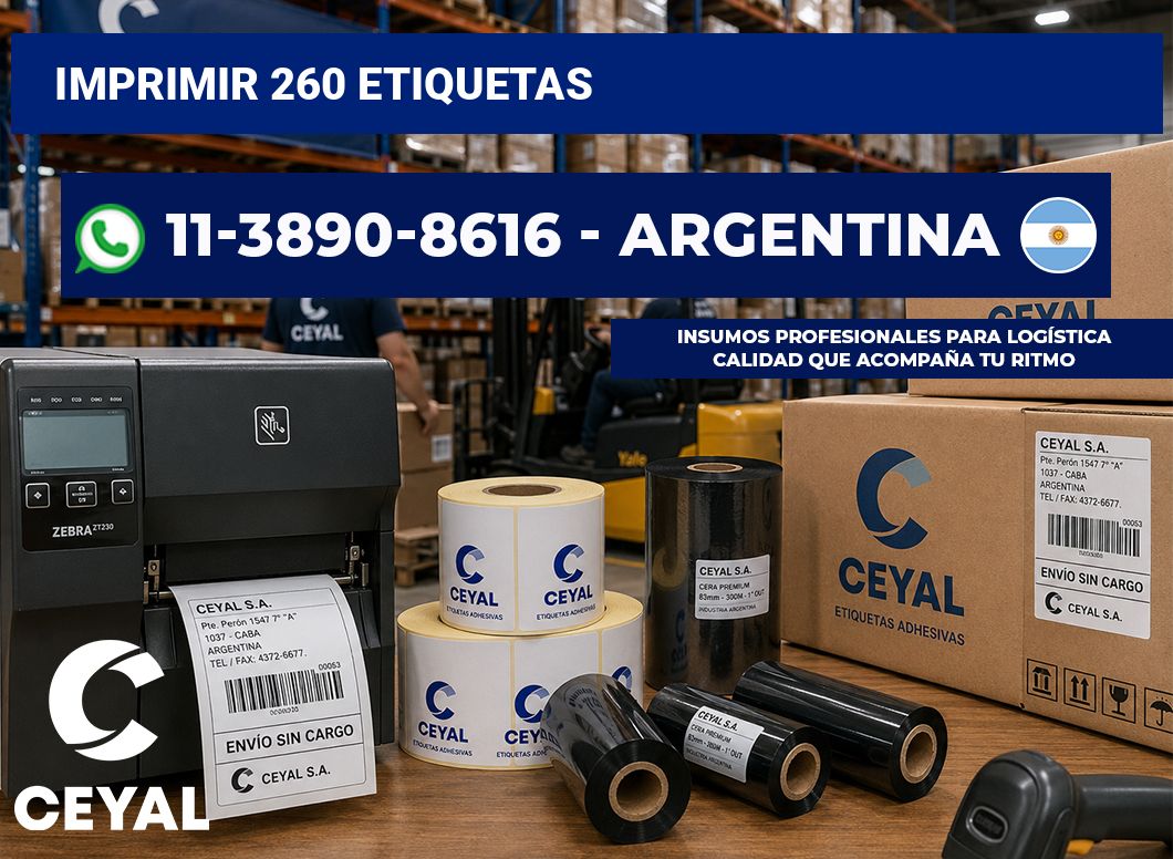 IMPRIMIR 260 ETIQUETAS