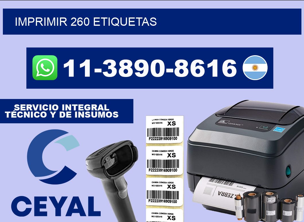 IMPRIMIR 260 ETIQUETAS