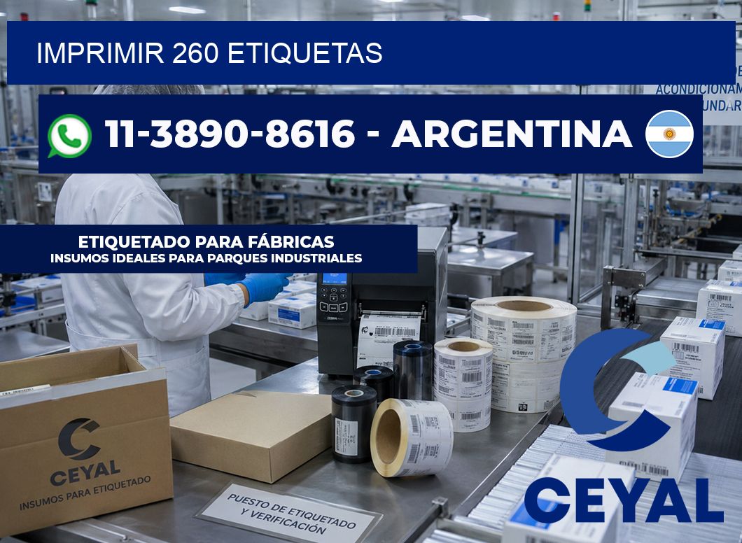 IMPRIMIR 260 ETIQUETAS