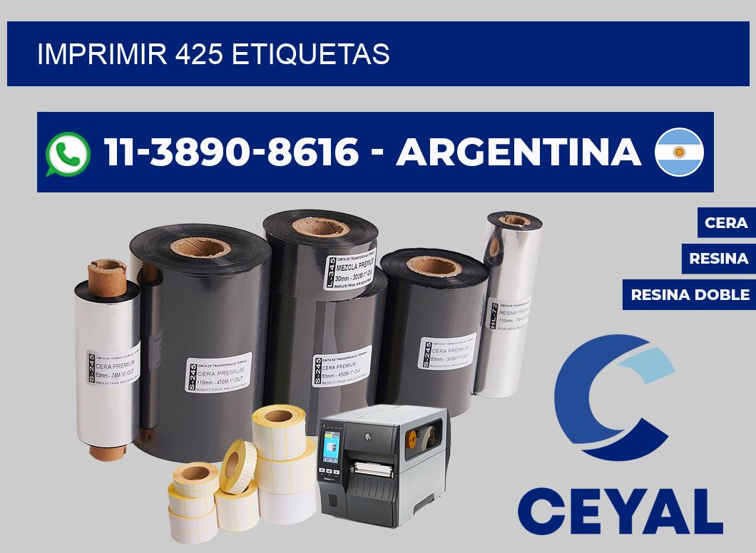 IMPRIMIR 425 ETIQUETAS
