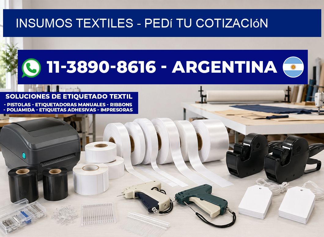 INSUMOS TEXTILES - Pedí tu cotización