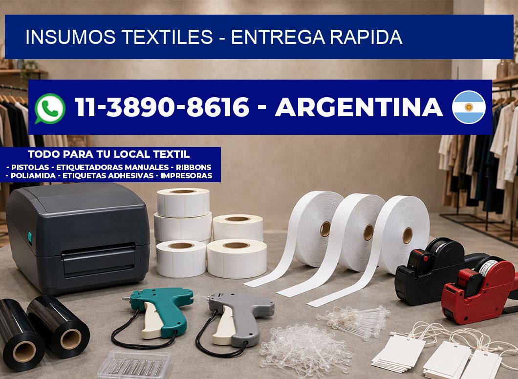INSUMOS TEXTILES - entrega rapida