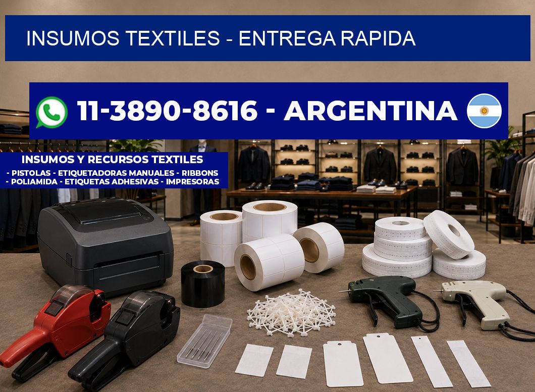 INSUMOS TEXTILES - entrega rapida