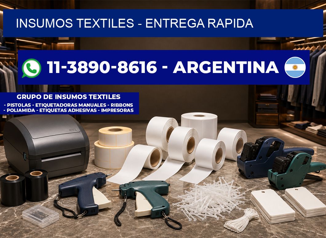 INSUMOS TEXTILES - entrega rapida