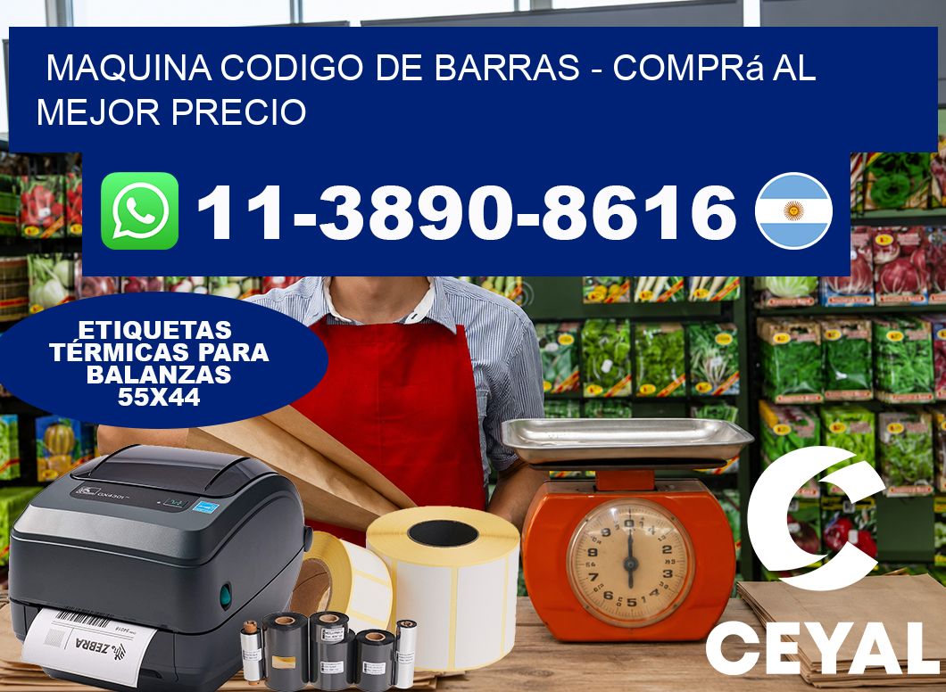MAQUINA CODIGO DE BARRAS – Comprá al mejor precio