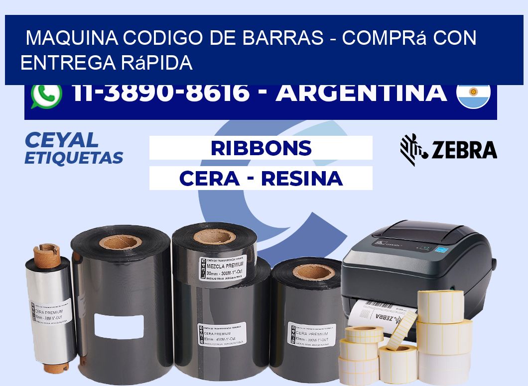 MAQUINA CODIGO DE BARRAS - Comprá con entrega rápida