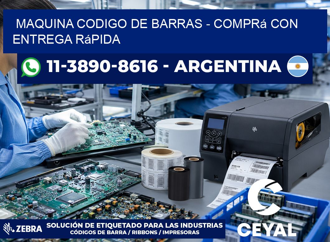 MAQUINA CODIGO DE BARRAS – Comprá con entrega rápida